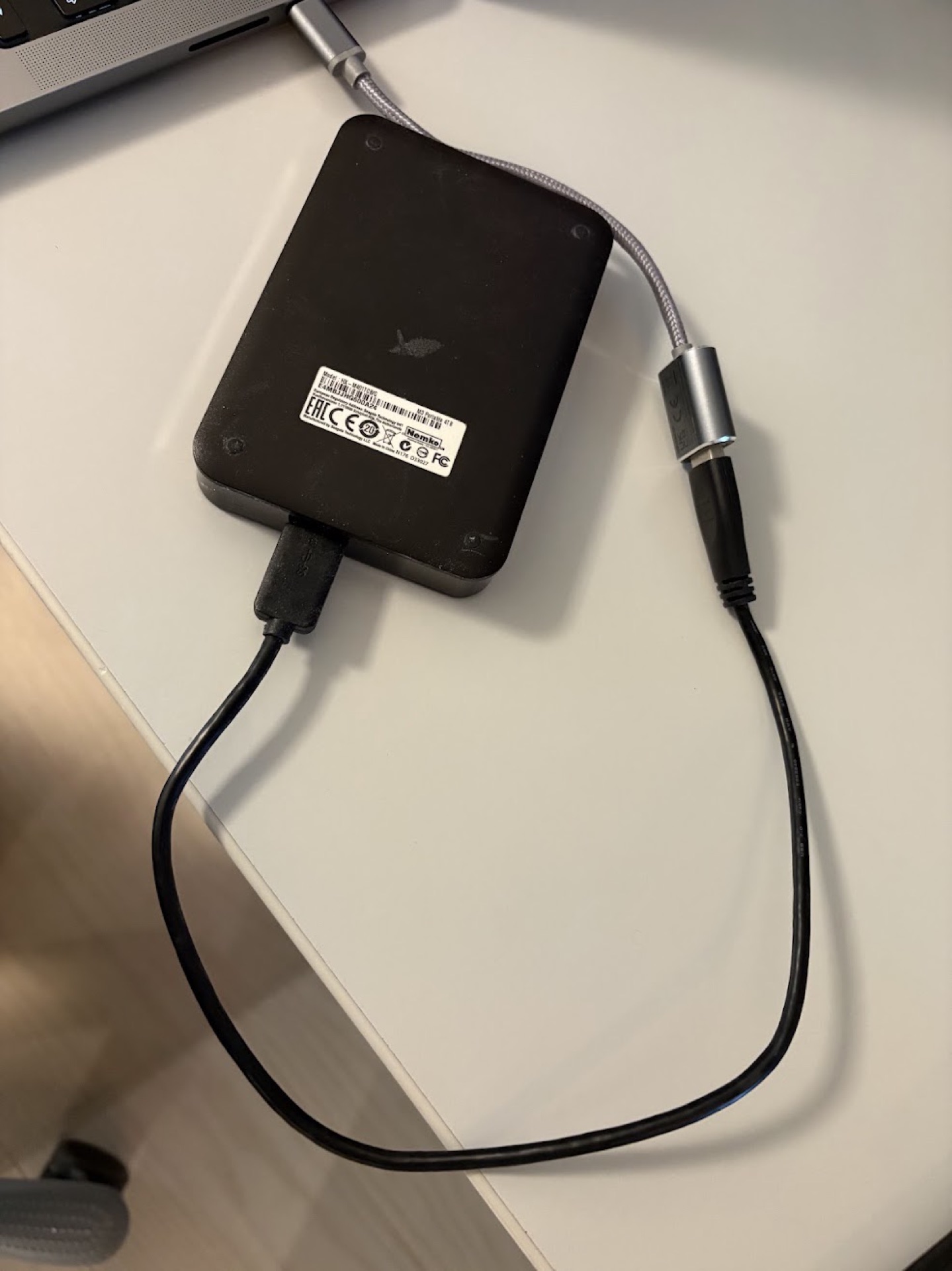 闲置移动硬盘 Samsung M3 Portable 4TB（有坏道·低价当折腾/拆件卖） (1)