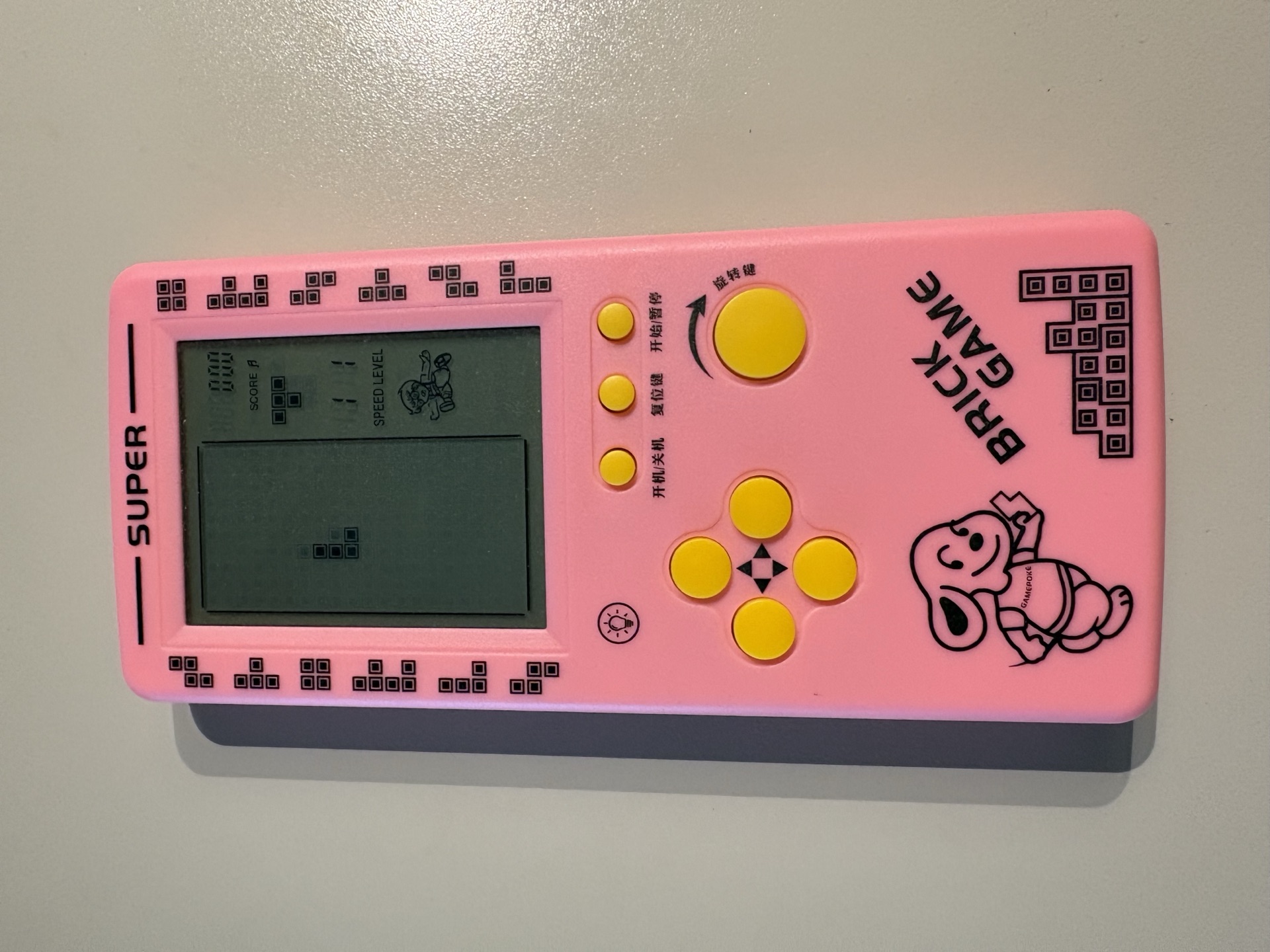俄罗斯方块掌机 Brick Game（粉色，USB-C 充电） (2)