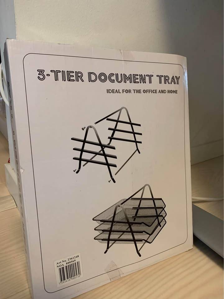 三层文件收纳架 / 文件盘（3-Tier Document Tray） (2)